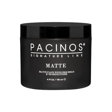 Pacinos Matte Hair Paste - Firm Hold, No Shine, Sculpting & Styling Wax, Long Lasting Definition & Texture, No Flakes, All Hair Types, 4 fl. oz.