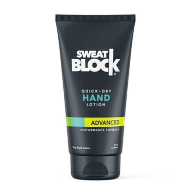 SweatBlock Antiperspirant Hand Lotion for Sweaty Palms 1.69 fl oz Travel Size Quick-Dry Hyperhidrosis Treatment for Men and Women Non-Irritating Dermatologist Tested Formula for Daily Confidence