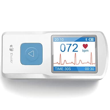 EMAY Portable ECG Monitor | Record ECG and Heart Rate | Compatible with Smartphone and PC