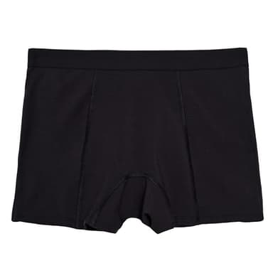 Thinx Ultra-Soft Period Underwear, Overnight Boy-Shorts Leakproof, Holds Up to 12 Regular Tampons*, Period Underwear for Women, Reusable & Controls Odor, Black, M