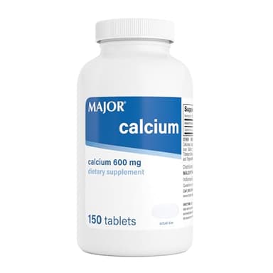 Major 600mg Calcium Tablets - Calcium Supplement - 150 Count (1 Pack)
