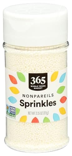 365 by Whole Foods Market, White Nonpareils Sprinkles, 3.15 Ounce