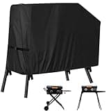 ITHWIU Waterproof Grill Cover for Blackstone 22 inch Griddle with Hood and Stand, BBQ Griddle Cover for Blackstone 17 and 22 inch Outdoor Grill, Windproof and UV Resistant, (Cover only) Black