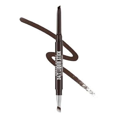 Urban Decay 24/7 Liquid Stick Waterproof Eyeliner - Smudge-Proof, Transfer-Proof, Up to 24HR Wear, Dual-Ended Retractable Gel Liner with Blending Eye Brush - Brown Noise (deep matte brown)
