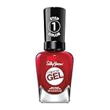 Sally Hansen Miracle Gel™, Rhapsody Red, Long Lasting, Gel-Like Formula, No UV Lamp Needed, Red Nail Polish