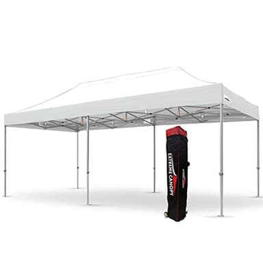 Extreme Canopy Heavy Duty Aluminum Instant Popup Canopy (10ft x 20ft, White)