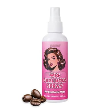 ulroyda Synthetic Wig Styling Spray | Long-Lasting Curl Hold for Wavy & Curly Synthetic Fibers | Lightweight Anti-Frizz Mist for Soft, Defined Texture, 3.38 oz