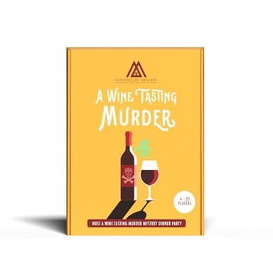 Masters of Mystery Wine & Cheese Tasting Murder Mystery Dinner Party Game – Christmas & Holiday Whodunnit Party Game for Adults – 4–20 Players