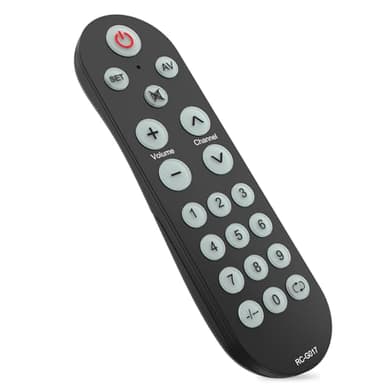 Backlit Big Button Universal Remote Control for Most of TVs Backlit, Universal TV Remote Control for Elderly, Learning Remote- Easy to Use