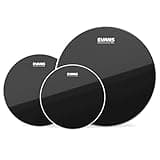 Evans Drum Heads - Black Chrome Tompack, Rock (10 inch, 12 inch, 16 inch)