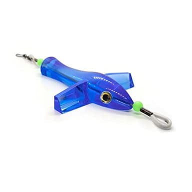 Clarkspoon Fishing Teaser Resin Sea Bird 4.5" - Electric Blue - HD Rigging - Excellent in line Teaser for Mackerel, Tuna, Mahi and More!