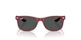 Ray-Ban RJ9052S New Wayfarer Square Sunglasses, Rubber Bordeaux/Dark Grey, 47 mm