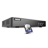 ANNKE 3K Lite 8 Channel Hybrid 5-in-1 Security Digital Video Recorder, H.265+ Surveillance DVR Supports 8CH Analog and 2CH 6MP IP Cameras, Remote Access, AI Human&Vehicle Detection, 1TB Hard Drive