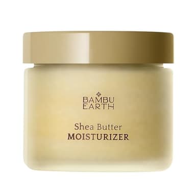 BAMBU EARTH Shea Butter Face Moisturizer - Deeply Nourishes and Hydrates Skin for a Smooth Texture and Balanced Complexion - Skincare with Natural Barrier Support for Healthy Skin - 1.5 oz net wt.