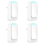 Plug In Air Ionizers - Negative Ion Technology Air Purifier - Quiet Operation Air Freshener for Home, Bedroom, Office, Garage Room - Portable Air Purifiers Odor,Pets Smell - Air Cleaner White (4 Pack）