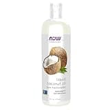 NOW Foods Solutions, Liquid Coconut Oil, Light and Nourishing, Promotes Healthy-Looking Skin and Hair, 16-Ounce