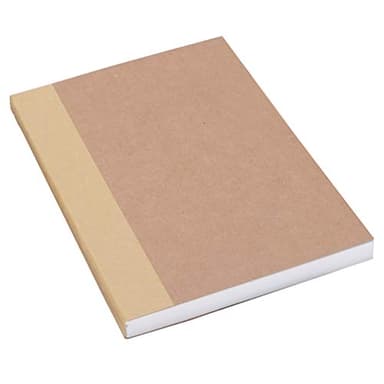 CooLeathor A5 Blank Notebook 5.8”x8.25” Sketch Book, 100 Sheets, Thick 100gsm Paper & Kraft Cover, Great for Sketching, Writing and Journal Refills