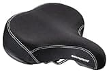 Schwinn Comfort Bike Seat for Men and Women, Foam Comfort Breeze, Replacement Saddle Fits All Adult Bikes with Standard Seatpost, Wide Saddle, Black