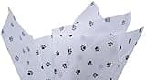 Made in USA 50-Sheet Animal Print Gift Tissue Paper Pack, 20" X 30" (Paw Print)