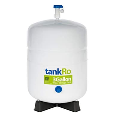 tankRo 3 Gallon RO Expansion Tank – Compact Reverse Osmosis Water Storage Pressure Tank with Free Tank Ball Valve