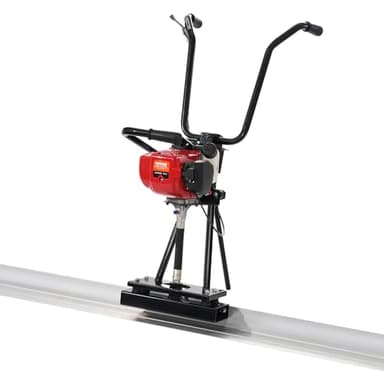VEVOR Concrete Power Screed, 6ft Aluminum Board Straight Edge Bar Set, 4 Stroke Cement Finishing Vibrating Motor with Height Adjustable Handles, High Efficient Concrete Tools 6500RPM