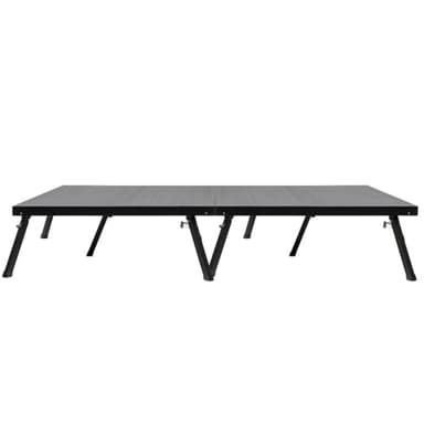 4'x8' MYSTAGE 2 Stage Platform - Portable, Folding Lightweight Aluminum Performance Deck with Adjustable Height 17"-28" - US Patented Design