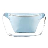 YogoRun Large Belt Bag Crossbody Stadium Bag Plus Size Concert Bag for Women Water-Resistant Nylon Waist Pack (Large, Light Blue)
