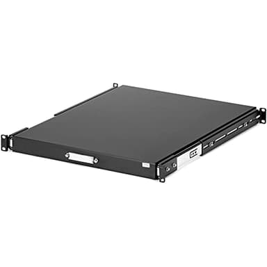 StarTech.com 1U Sliding Server Rack Mount Keyboard Shelf Tray, 55lbs (25Kg), 22in (55cm) Deep Steel Pull Out Drawer for Racks