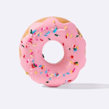 Donut Taba Squishy for Adults – Stress Relief, Soft Silicone Squeeze for Women, Men, Adults (Pink)