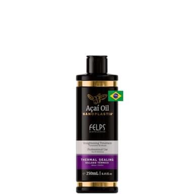 Felps Omega Zero Black Nanoplastia Professional Smoothing Hair Treatment - 250ml/8.45oz
