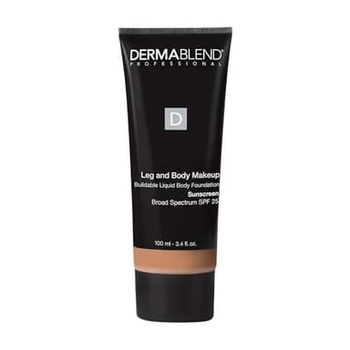 Dermablend Leg and Body Makeup Foundation with SPF 25, 35C Light Beige, 3.4 Fl. Oz.