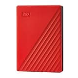 WD Portable Hard Drive, 5TB USB3.0, Red, My Passport Encryption, Password Protection, External Hard Disk / WDBPKJ0050BRD-WESN