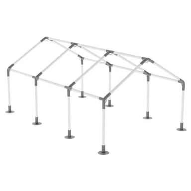 ICITYWALL 8 Leg Carport Kits，High Peak Canopy Fitting Kit with 1-3/8" ID, Galvanized Steel Carport Connectors, shed Frame kit DIY Project