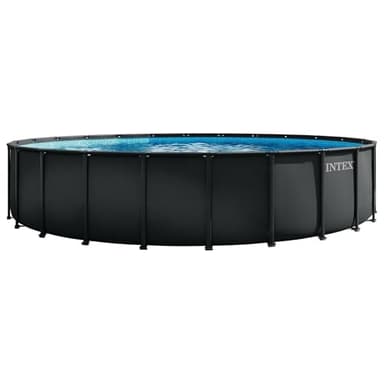 INTEX Ultra XTR Deluxe Round Above Ground Swimming Pool Set: 24ft x 52in - Includes Krystal Clear Cartridge Filter Pump - Easy to Assemble