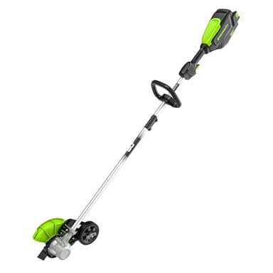 Greenworks 80V All-Terrain Brushless Edger, 8" Steel Blade, 2.25" Pro Depth & Tool-Free Adjust, 27cc Gas Power Equivalent, Battery and Charger Not Included