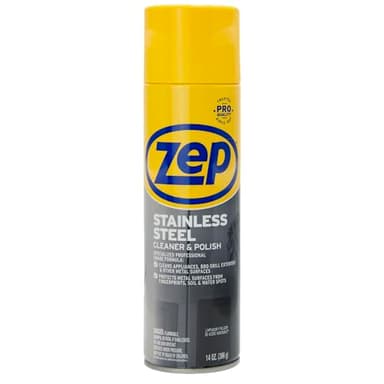 Zep Stainless Steel Cleaner and Polish 14 ounces - ZUSSTL14 - Protects Metal Surfaces from Fingerprints, Soil and Waterspots