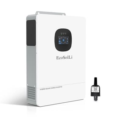 10000W Hybrid Solar Inverter，48V DC to 110V/240V(settable) AC Split Phase Solar Inverter,UL1741, Pure Sine Wave Inverter Built-in 2 MPPTs Max 220A Battery Max. 6 Parallel for Home, RVs, Lead Acid/Li