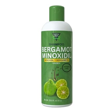 Green Royalty Bergamot Minoxidil Shampoo – Paraben-Free Hair Cleansing Formula, Unisex, 33.8 fl oz (1 Liter)