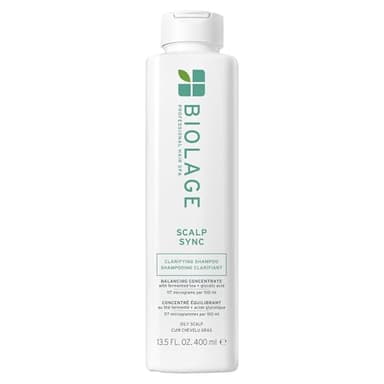 Biolage Scalp Sync Clarifying Shampoo - Residue & Buildup Remover, For Oily Scalp, Fermented Tea & Glycolic Acid, Vegan & Paraben-Free, 13.5 Fl Oz, Packaging may vary