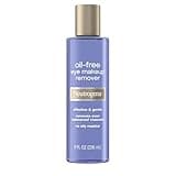 Neutrogena Gentle Oil-Free Eye Makeup Remover & Cleanser for Sensitive Eyes, Non-Greasy Makeup Remover, Waterproof Mascara Remover, Dermatologist & Ophthalmologist Tested, 8 fl. oz