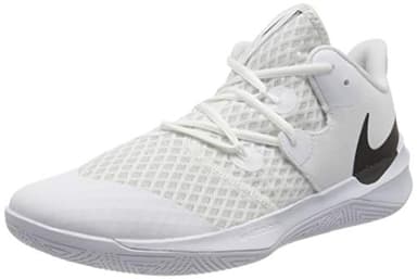 Nike Unisex HyperSpeed Court Volleyball Shoes, (CI2964-100, White/Black) Size 12 Men/13.5 Women