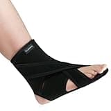 JOMECA Upgraded Drop Foot Brace for Walking with Shoes - Dual Forefoot Support Plates Adjustable Soft AFO, Foot Drop, TBI, ALS, MS, Bone Fracture, Fits Women & Men FSA or HSA Eligible (Left, L/XL)
