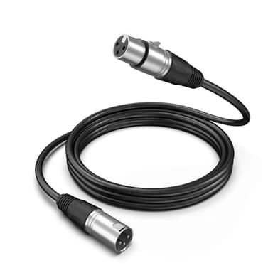 FIFINE XLR Microphone Cable, 5.9ft Male to Female Mic Cord for Studio Recording, Balanced 3-Pin Cable Compatible with XLR Microphone for Podcast Streaming AM8, K688-L9C