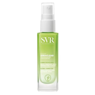 SVR Sebiaclear Face Serum. Retinol Alternative with Niacinamide & Hyaluronic Acid For Sensitive Oily Skin. Reduce the Appearance of Fine Lines, Wrinkles, Control Breakouts & Unclog Pores, 1 fl.oz