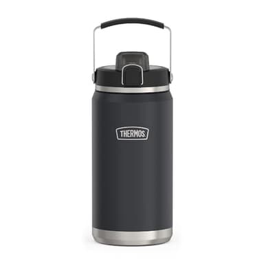 THERMOS ICON SERIES, Stainless Steel Water Bottle with Spout - 64 Ounce, Granite - Vacuum Insulated Water Bottle with Lid