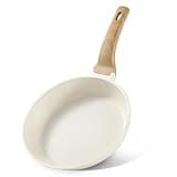 CAROTE Non Stick Frying Pans,Nonstick Granite Fry Pan Egg Pan Omelet Pans, Stone Cookware Chef's Pan, PFOA Free,(White Granite, 10-Inch)