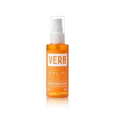 VERB Curl Oil, 3 oz - Define + Shine + Smooth Frizz - for All Curl Types -Silicone Free + No Parabens, Gluten or Harmful Sulfates
