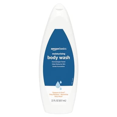 Amazon Basics Moisturizing Body Wash, Fresh Scent, Deep Moisture, Nourishing, Dermatologist Tested, 22 fl oz (1-Pack)