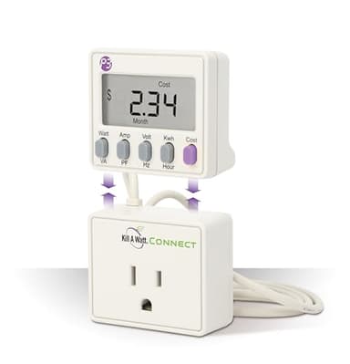 Kill A Watt Connect P4498 Electricity Usage Monitor Power Consumption Meter with Two Piece Housing and 35 Inch Cord for Easy Use