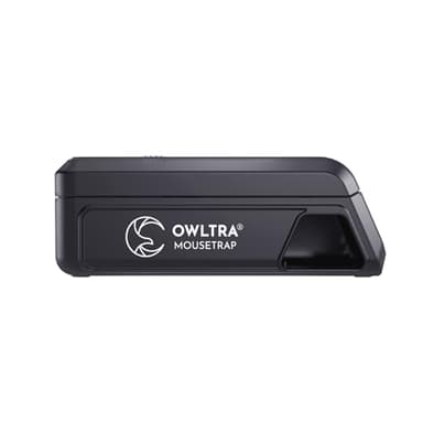 OWLTRA Indoor Electric Mouse Trap, Instant Eliminate Rodent Zapper with Pet Safe Trigger, Black, Small